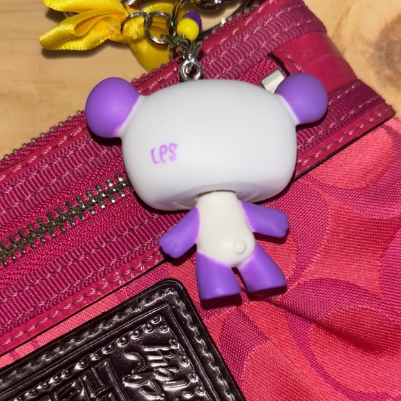 Littlest Pet Shop G2 Purple & White panda Bear Keychain – Custom Bag Charm - Picture 3 of 4